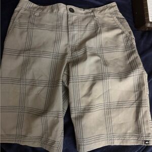 Quiksilver Men's Tan Plaid Shorts